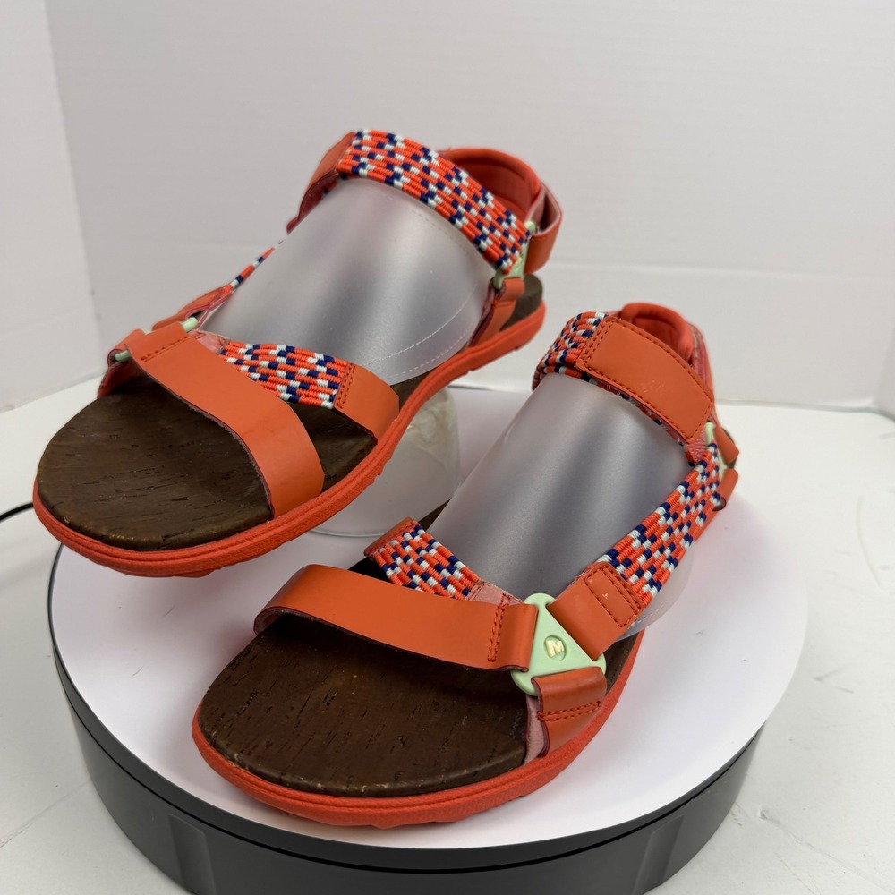 Merrell District Mendi Backstrap Sandals Womens 11 Hot Coral Orange J94232 - Picture 12 of 16